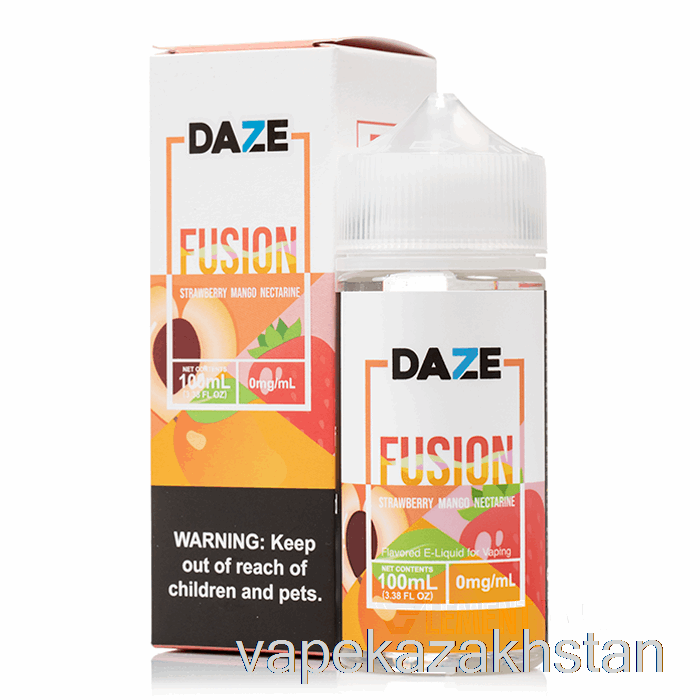 Vape Disposable Strawberry Mango Nectarine - 7 Daze Fusion - 100mL 0mg